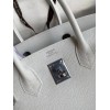 Hermes White Epsom Silver Hadware 30