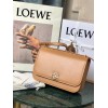 Loewe Goya leather shoulder bag in brown