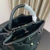 Valentino small Roman Stud All Black Nappa Leather Bag
