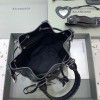 Balenciaga black medium bucket