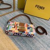 Fendi coloful shoulder baguette bag