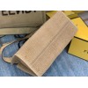 Fendi Sunshine raffia tote medium 36cm
