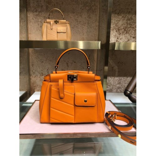 Fendi Peekaboo Pocket Orange Bag