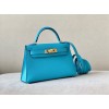 Hermes Kelly Mini Blue Leather