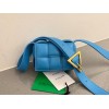 Bottega Veneta Candy Padded Cassette Blue Leather Bag