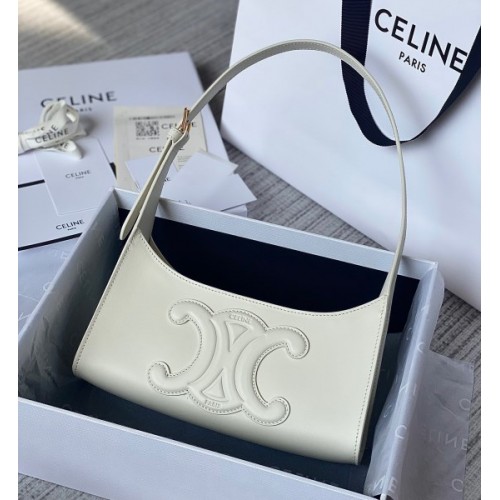 Celine white shoulder bag