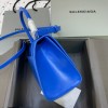 Balenciaga hourglass medium top handle bag in blue