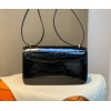 Hermes Shiny Crocodile Constance Black Bag