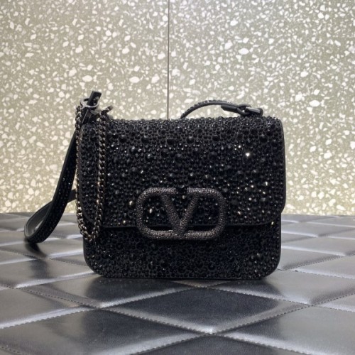 Valentino Vlsing jewel black bag