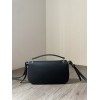 Fendi Baguette black patent leather phone pouch