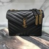 YSL MONOGRAM LOULOU MEDIUM SIZE GOLD HARDWARE