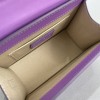 Jacquemus Le Chiquito purple leather mini bag 24cm