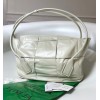 Bottega Veneta Arco Slouchy White Leather Maxi 58 Bag