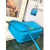 Loewe Goya leather shoulder bag in blue