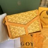 Goyard Minaudiere Coated Yellow Canvas Bag