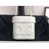 Celine Box Triomphe White Bag