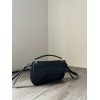 Fendi Baguette black patent leather phone pouch