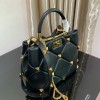 Valentino small Roman Stud Black Nappa Leather Bag