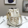 Fendi MON TRESOR white FF leather bag