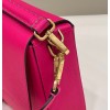 FENDI Baguette large pink leather bag