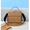 Fendi Kan I Shoulder Bag FF Brown 26cm