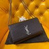 YSL Monogram Kate Black Silver 24cm Bag