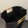 Fendi Way large leather tote black