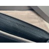 Bottega Veneta woven black leather long wallet