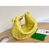 Bottega Veneta Turn Medium Yellow Intrecciato Leather Bag