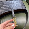 YSL LE 5 À 7 HOBO BAG IN CROCODILE-EMBOSSED SHINY LEATHER