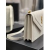 YSL Gaby Satchel Quilted Lambskin in White