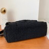 YSL LouLou Medium Quilted Black Tweed Bag