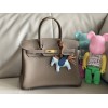 Hermes Birkin Togo Leather Silver/ Gold Hardware 30cm Bag