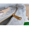 Bottega Veneta Mini Jodie Chain Hobo White Woven Bag
