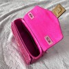 Valentino Garavani One Stud embroidered pink mini bag