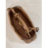 Peekaboo woven beige large bag