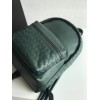 Bottega Veneta green leather backpack