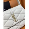 YSL LE 57 White Lambskin Shoulder Bag