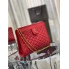 YSL Vitoirie Baby red leather Clutch