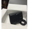 DG calfskin logo black crossbody bag