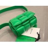 Bottega Veneta Candy Padded Cassette Green Leather Bag