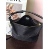 Loewe Cubi Small Anagram black leather bag