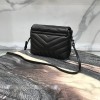 YSL MONOGRAM LOULOU Mini SIZE ALL BLACK