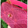 VALENTINO GARAVANI Crystal-embellished Roman stud pink shoulder bag