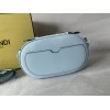 Fendi Blue O'lock Mini Leather Camera Bag