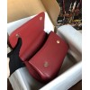 DG dauphine leather Sicily bag in red 25cm