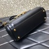 Valen Garavani Small Rock-stud Alcove Black Leather Bag