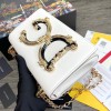 D&G Nappa leather DG Girls shoulder bag in white