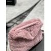 YSL Puffer Merino Shearling & Lambskin Pink 29cm