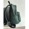 Bottega Veneta green leather backpack